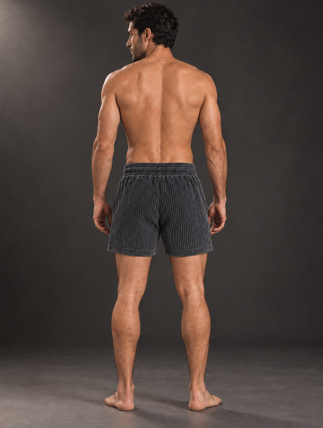 SENTINEL Corduroy Pants on a model, back view